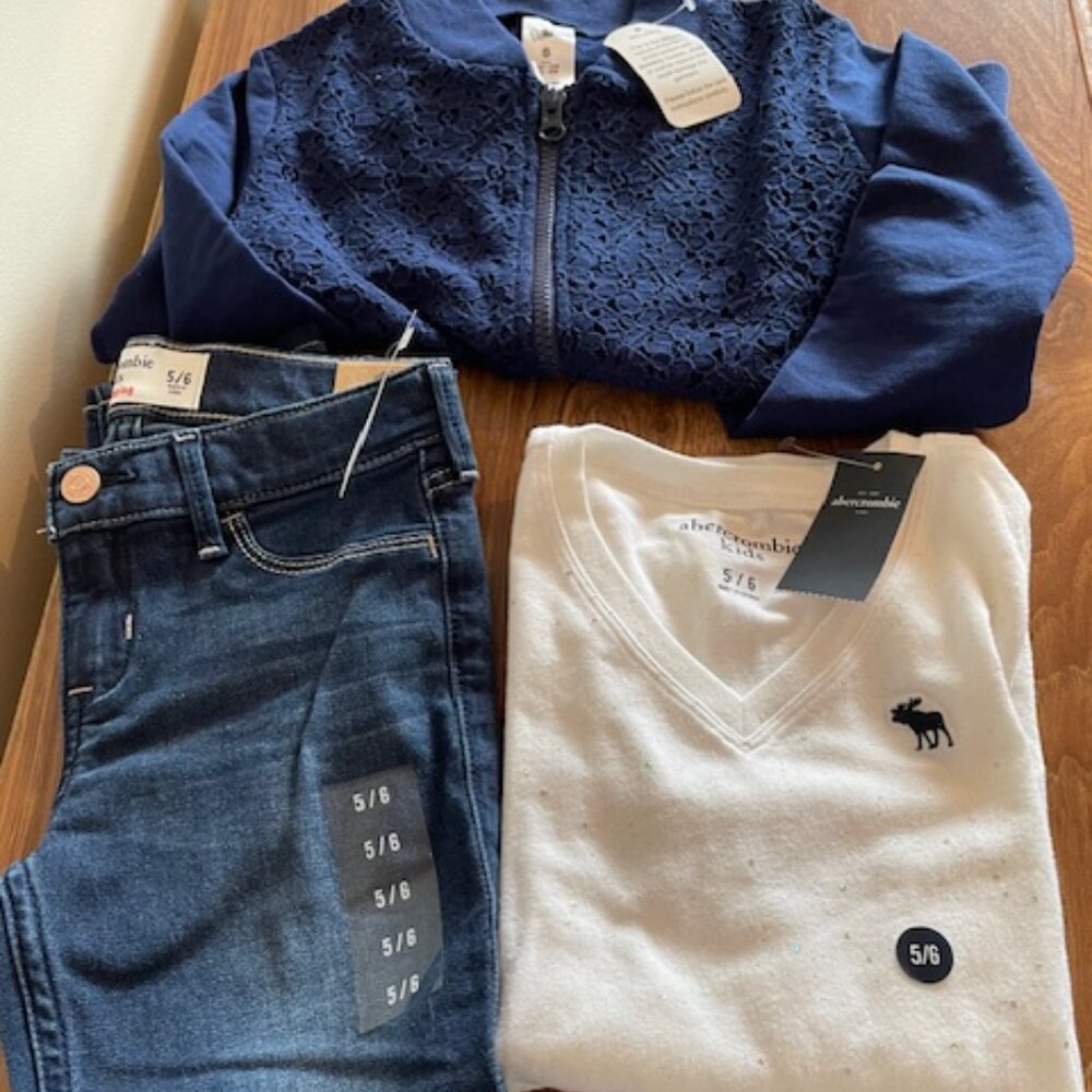 Abercrombie Child’s - Jeans, Long Sleeved Top and t&h Sweater Combo